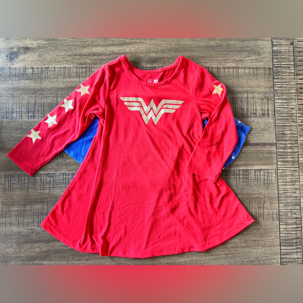 GAP | DC™ 100% Recycled Wonder Woman PJ Dress - 3T